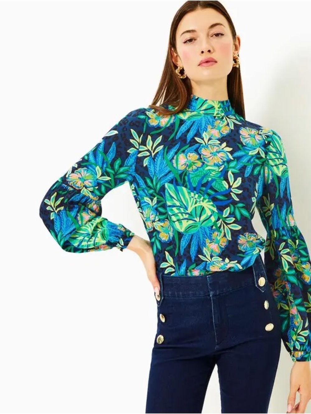 Lilly Pulitzer Witaker Silk Top